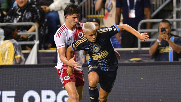 Philadelphia golea al Revolution y Cavan Sullivan se convierte en el jugador más joven en debutar en la MLS