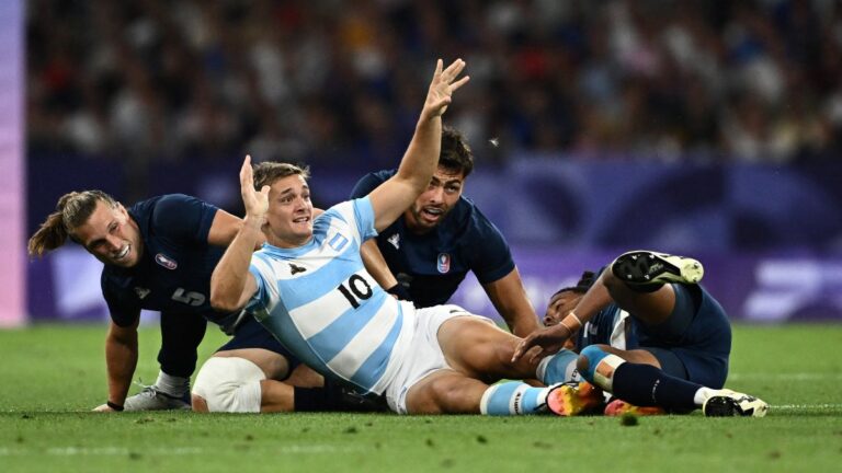 Francia acaba con el sueño de Argentina en el Rugby 7 masculino en Paris 2024