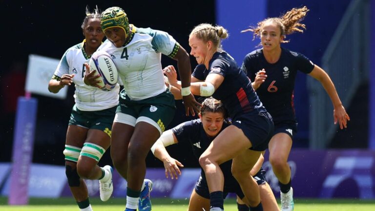 Highlights de rugby 7 en Paris 2024: Resultados del Gran Bretaña vs Sudáfrica Grupo B femenil