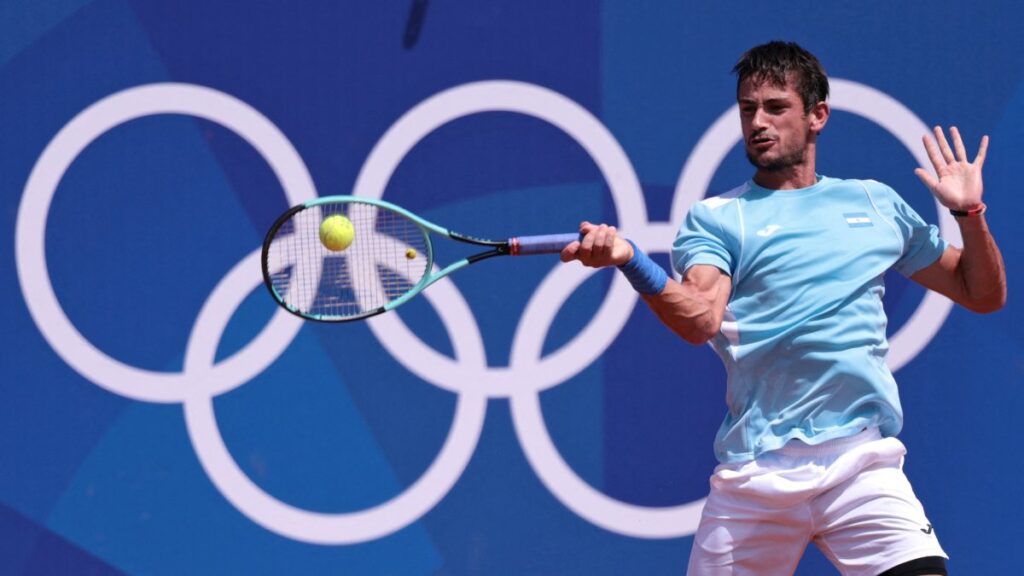 Mariano Navone quedó eliminado en el singles de Paris 2024 | Reuters