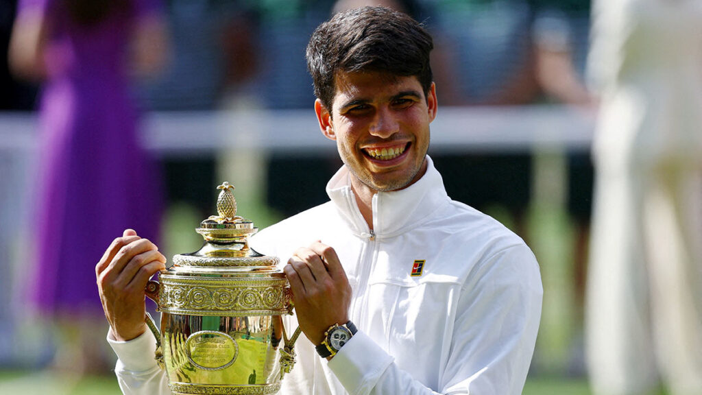 Carlos Alcaraz conquistó el título de Wimbledon. Reuters