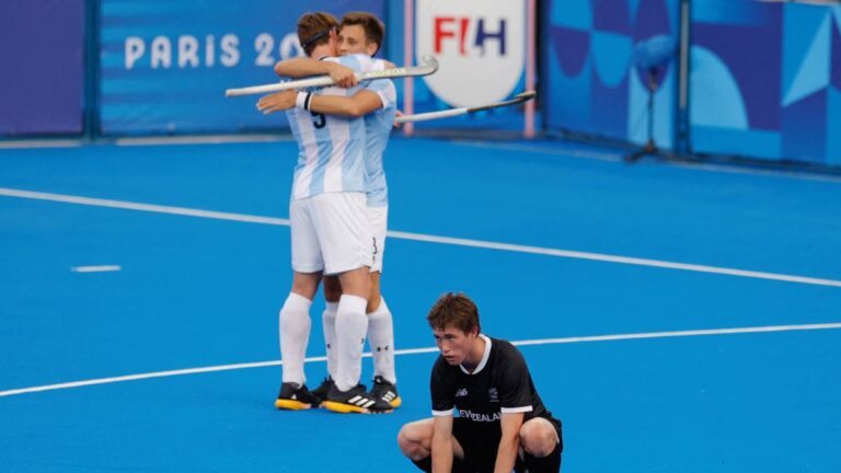 Highlights de hockey sobre pasto en Paris 2024: Resultados de Argentina vs Nueva Zelanda del grupo B varonil