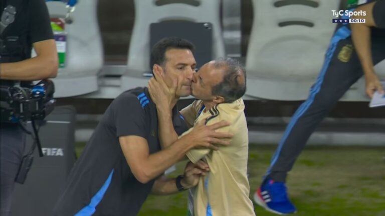 Marito, el utilero de Argentina y el viral beso con Scaloni