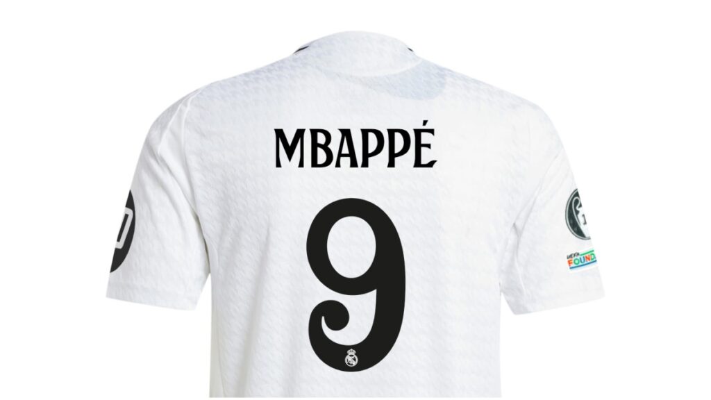 Así luce el jersey de Kylian Mbappé con el Real Madrid | X:@realmadrid