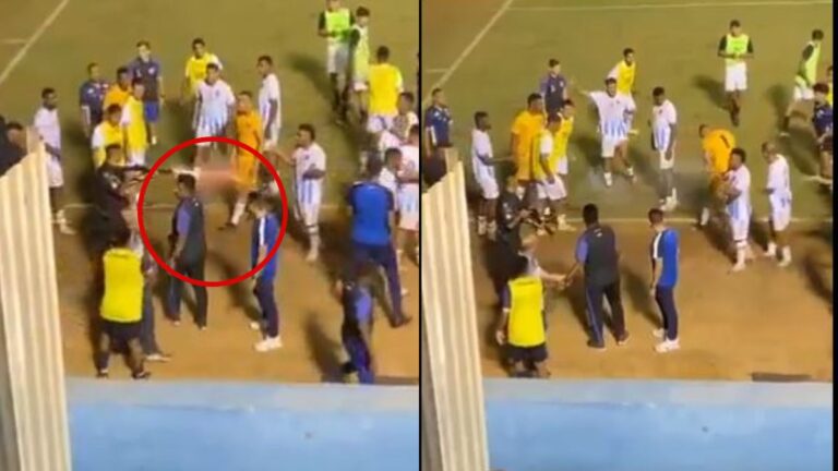 ¡Escándolo en Brasil! Un policía dispara a quemarropa a un jugador con una bala de goma