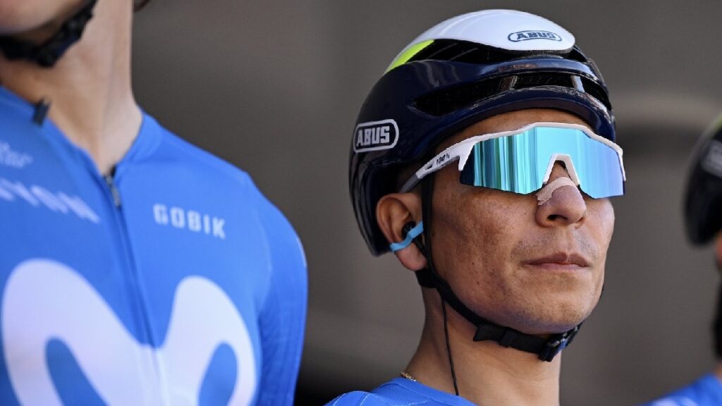 Nairo Quintana, ciclista del Movistar team.