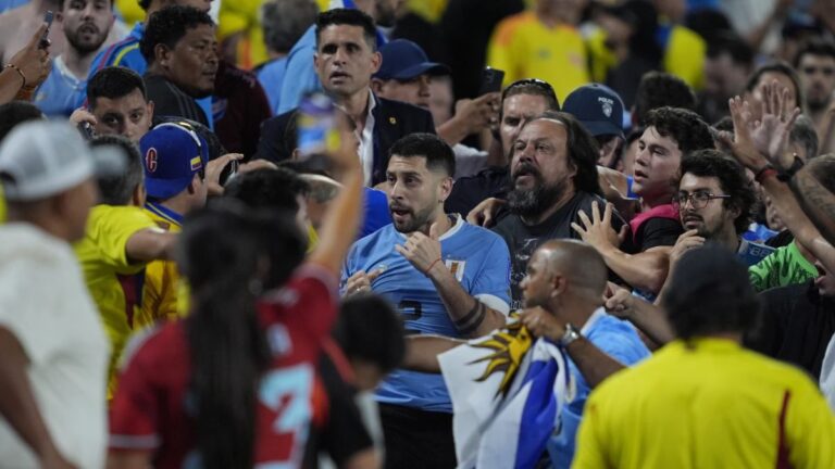 Breve comunicado de Conmebol tras la bronca del Colombia vs Uruguay: Condenan violencia en Copa América