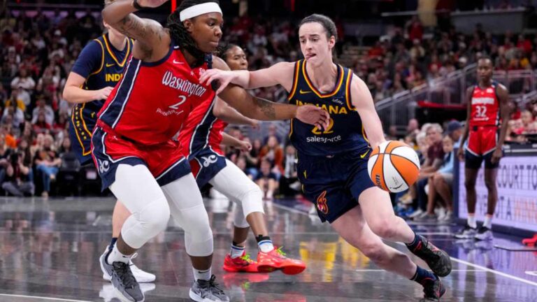 Caitlin Clark firma un 29-13-5-5-3 nunca visto en la NBA o WNBA, pero la remontada del Indiana Fever se queda corta ante Washington Mystics