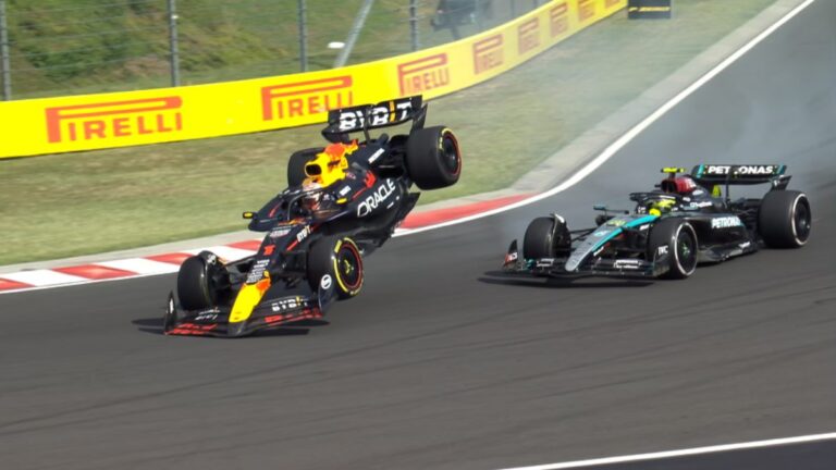 La rabiosa pelea entre Lewis Hamilton y Max Verstappen en el GP de Hungría