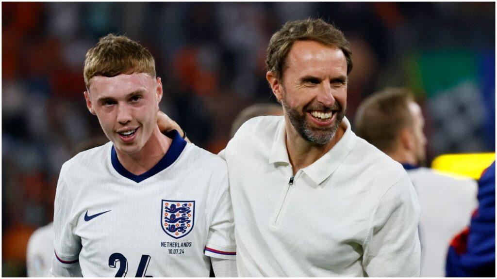 Cole Palmer y Gareth Southgate con Inglaterra | Reuters