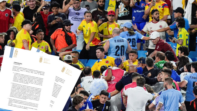 Selección de Uruguay emite comunicado sobre los desmanes en el partido contra Colombia: “Fue una reacción humanamente comprensible”