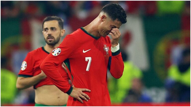 La triste imagen de Cristiano Ronaldo en la recta final de su carrera: falla penal y rompe a llorar
