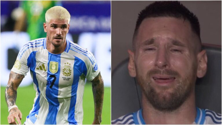 Rodrigo De Paul confiesa que vieron llorar a Messi en las pantallas: “Ahí dijimos que había que ganar por él”