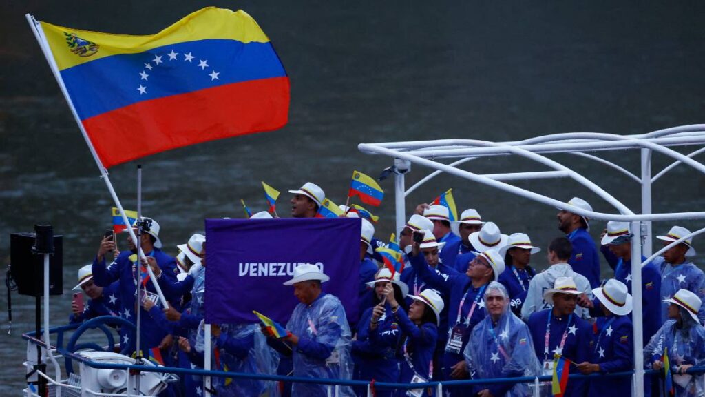 Delegación Venezuela desfile Inauguración Paris 2024