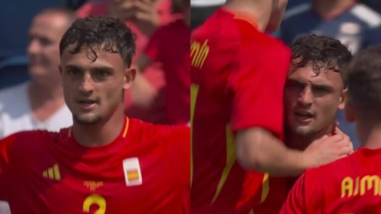 Marc Pubill anota el primer gol de Paris 2024 y pone en ventaja a España frente a Uzbekistán