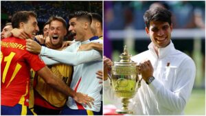 España domina el deporte mundial: Carlos Alcaraz y la Furia Roja celebran juntos