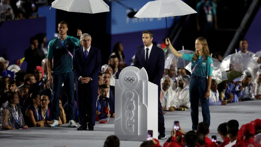 Thomas Bach y Tony Estanguet durante la Inauguración | Reuters