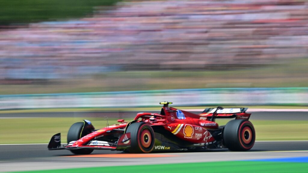 Ferrari hace el 1-3 en las Prácticas Libres 1 del GP de Hungría; Checo Pérez finaliza 11°