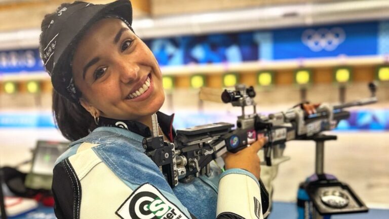 La emocionante frase de Fernanda Russo tras la prueba mixta de rifle de aire 10 metros en Paris 2024: “La Fernanda con pensamientos suicidas quedó muy atrás”