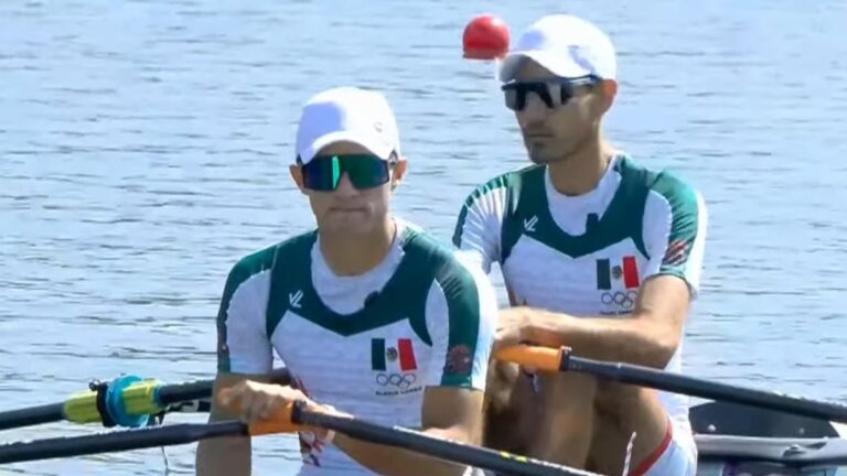 Los mexicanos Miguel Carballo y Alexis López irán a repecheaje  de remo en Paris 2024