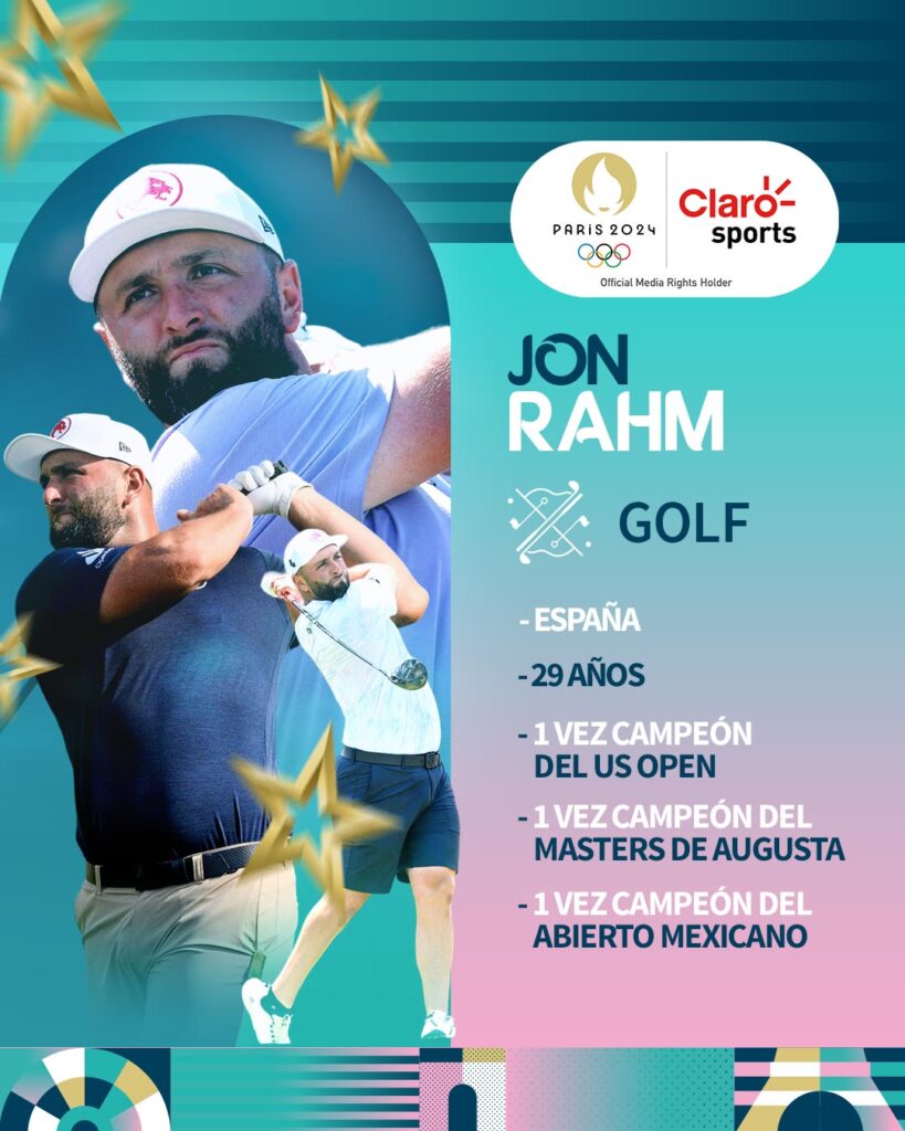 Jon Rahm, estrella a seguir en Paris 2024