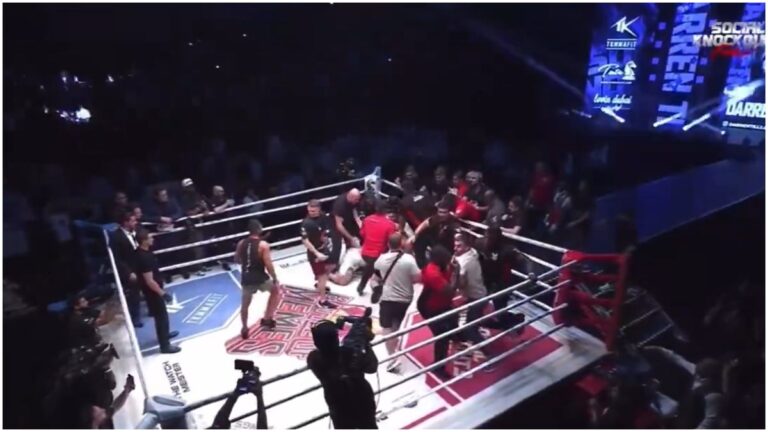 Una impresionante pelea campal interrumpe el debut de Darren Till dentro del boxeo
