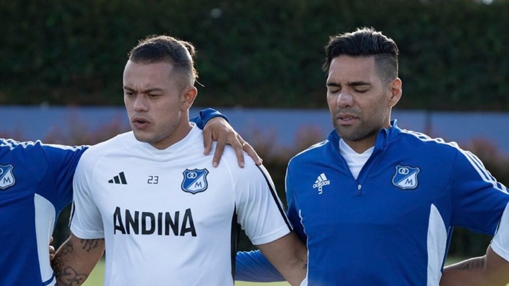 LEonardo Castro y Falcao García, en un entrenamiento. - @MillosFCoficial.