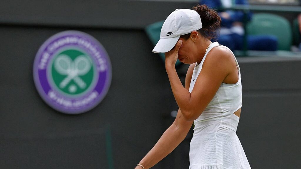 Madison Keys abandona el duelo entre lágrimas. Reuters