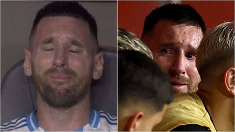 ¿El ocaso de un ídolo? Lionel Messi rompe en llanto tras salir por lesión en la final de la Copa América ante Colombia