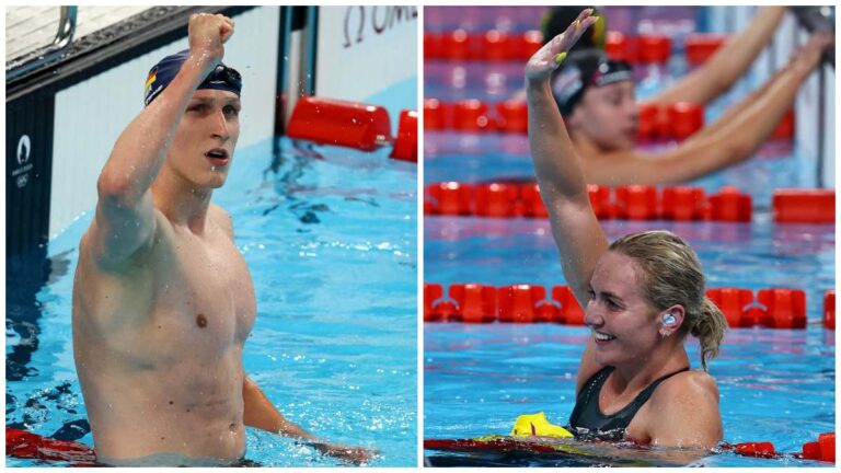 Lukas Martens y Ariarne Titmus ganan oro en los 400m estilo libre varonil y femenil de Paris 2024