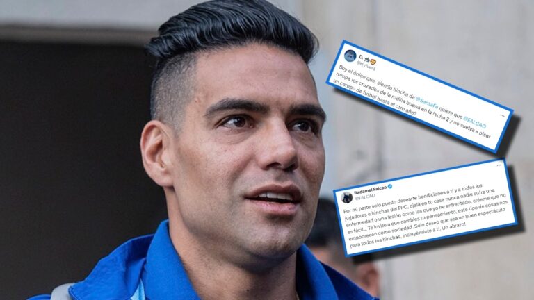 Falcao García expone a ‘hincha’ de Santa Fe que le deseó que se rompa la rodilla