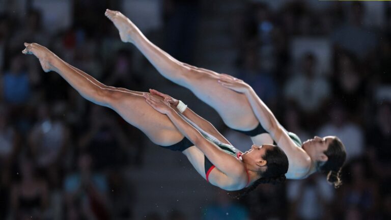 Alejandra Orozco y Gaby Agundez finalizan en quinto lugar de la plataforma 10m de Paris 2024