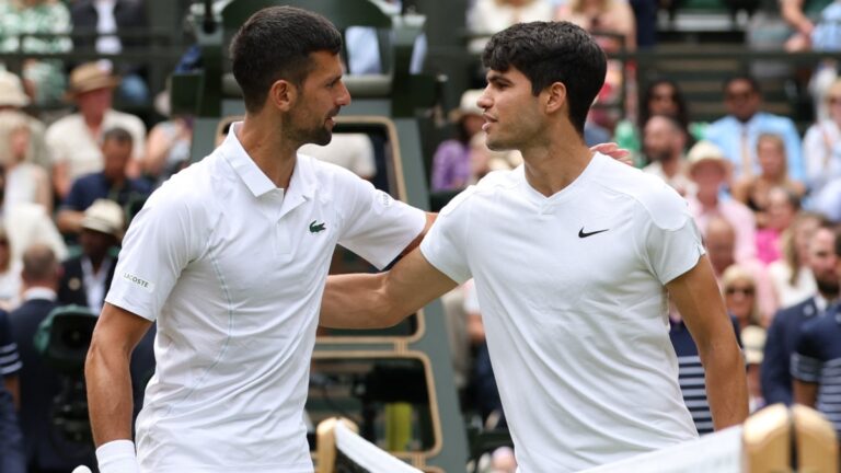 ¡Pase usted! El divertido momento entre Alcaraz y Djokovic previo a la final de Wimbledon 2024