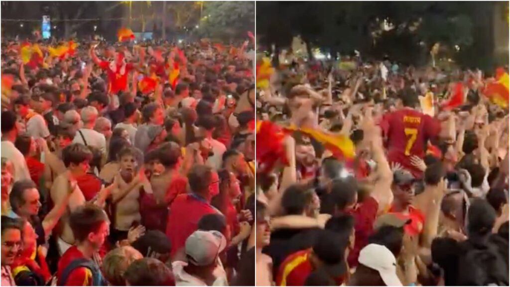 España festeja el título de Eurocopa