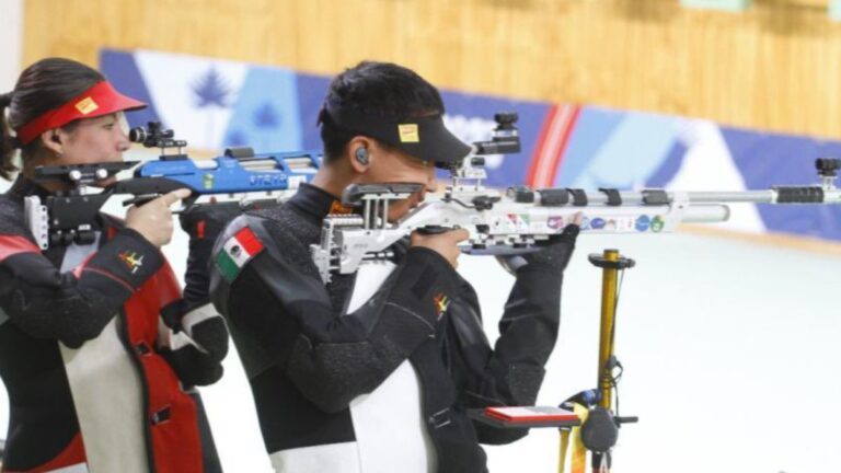 Goretti Zumaya y Edson Ramírez finalizan séptimos en rifle aire 10m por equipos mixtos de Paris 2024