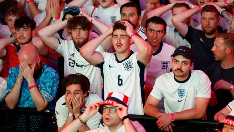 ¡Las caras de la tristeza! Inglaterra vuelve a perder la final de la Eurocopa