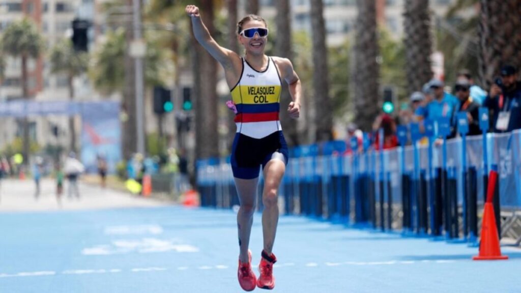 Carolina Velásquez, en competencia. - @OlimpicoCol