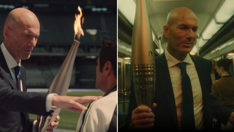 Zinedine Zidane ‘salva’ a la llama olímpica en la Ceremonia de Inauguración de Paris 2024