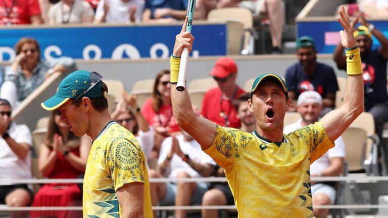 ¡Extraordinario regreso! Australia se cuelga el oro en el tenis de dobles varonil