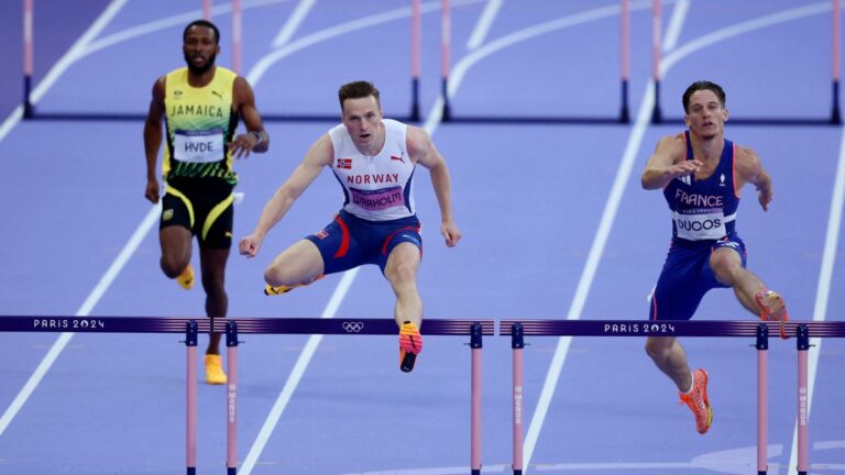 Highlights de atletismo en Paris 2024: Resultados de las semifinales de los 400m con vallas varonil