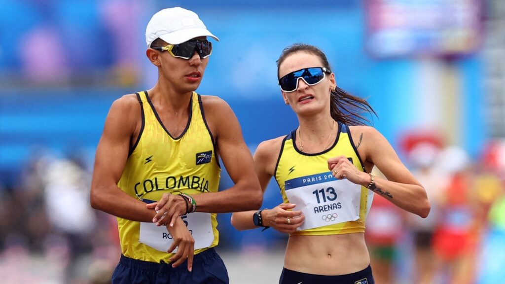 Mateo Romero y Lorena Arenas, en Paris 2024. - Reuters.