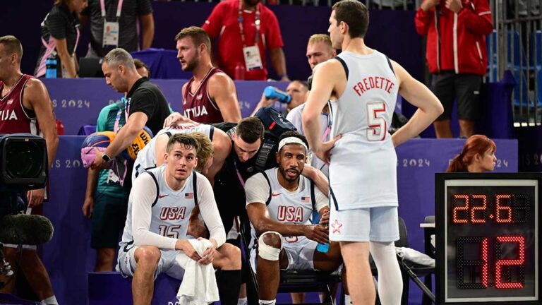 Estados Unidos tiene un día de contrastes en el básquetbol 3×3 de Paris 2024