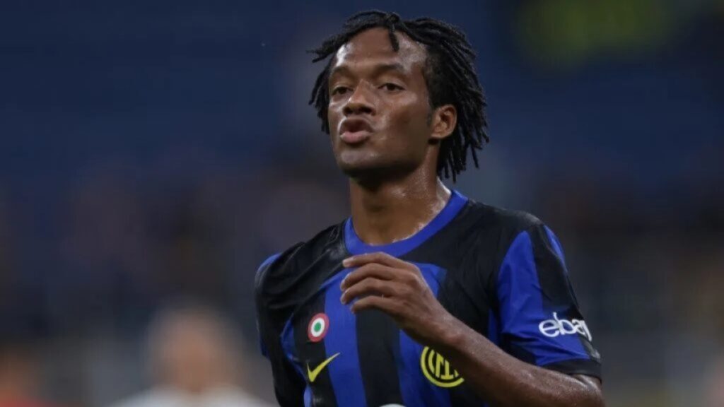 Juan Guillermo Cuadrado jugando con Inter.