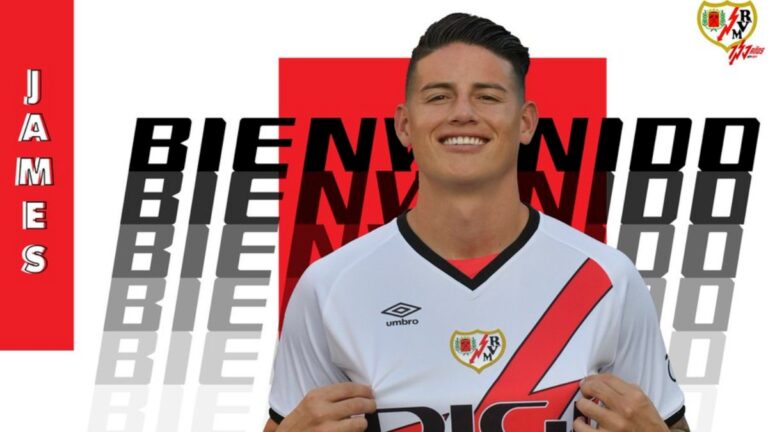 Oficial: James Rodríguez es nuevo jugador del Rayo Vallecano