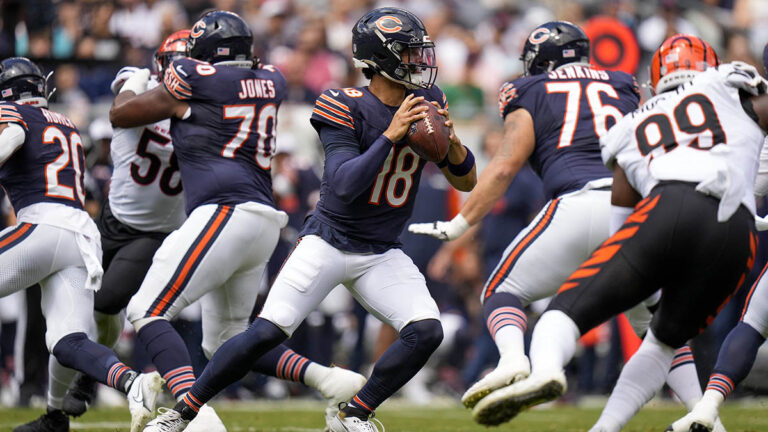 Caleb Williams anota y luce en la victoria de los Bears ante Cincinnati