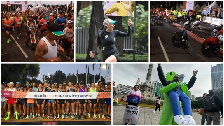 Fiesta, porras y miles de mexicanos engalanan el Maratón Ciudad de México Telcel 2024