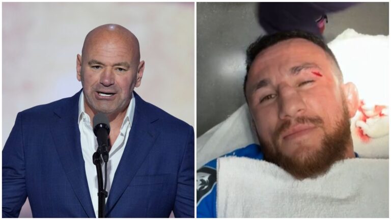 Dana White dice que es ‘una estupidez’ de otro nivel que Merab Dvalishvili compartiera en redes su corte en el ojo