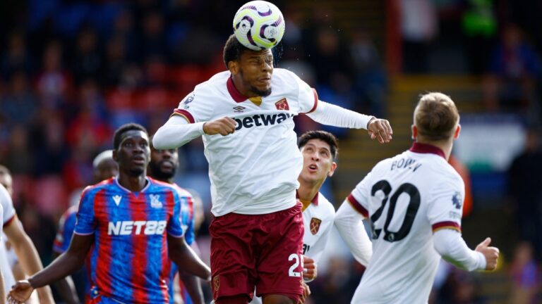 Edson Álvarez regresa a las canchas en la victoria del West Ham ante el Crystal Palace