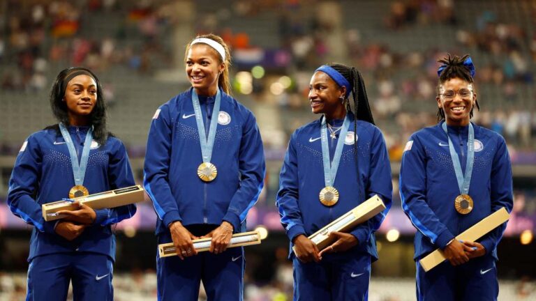 Highlights de atletismo en Paris 2024: Resultado de la final del relevo 4×100 femenil