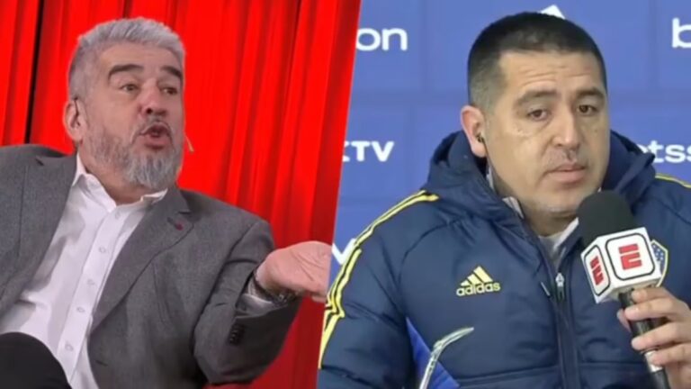 Insólito: Riquelme se peleó con el Chavo Fucks y abandonó la nota